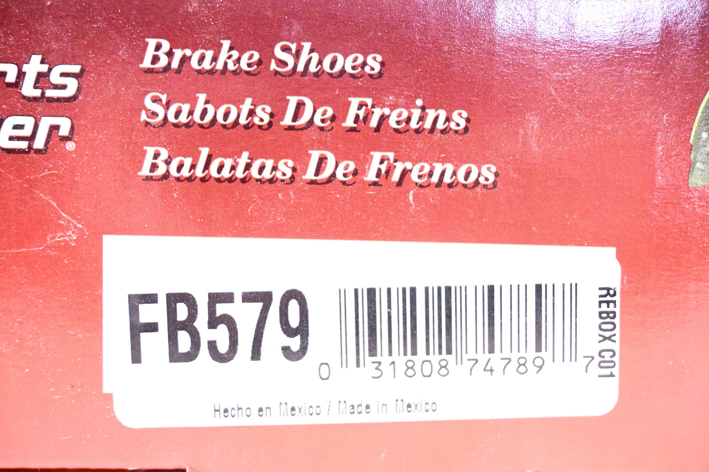 Parts Master FB579 Brake Shoes Kit NOS