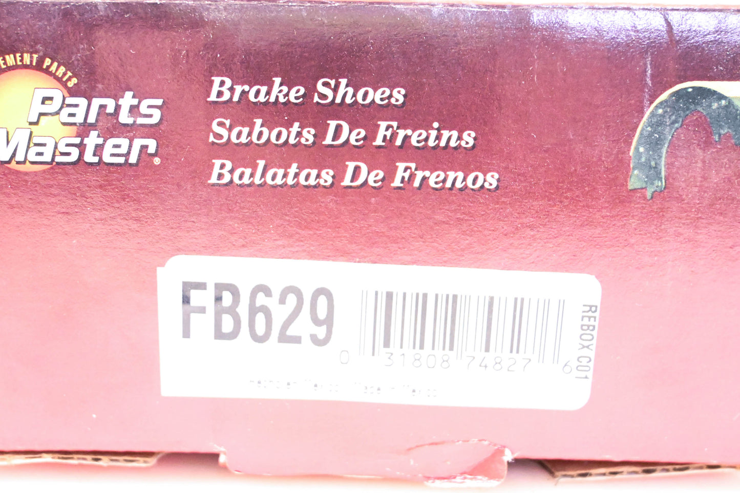Parts Master FR629 Brake Shoes Kit NOS