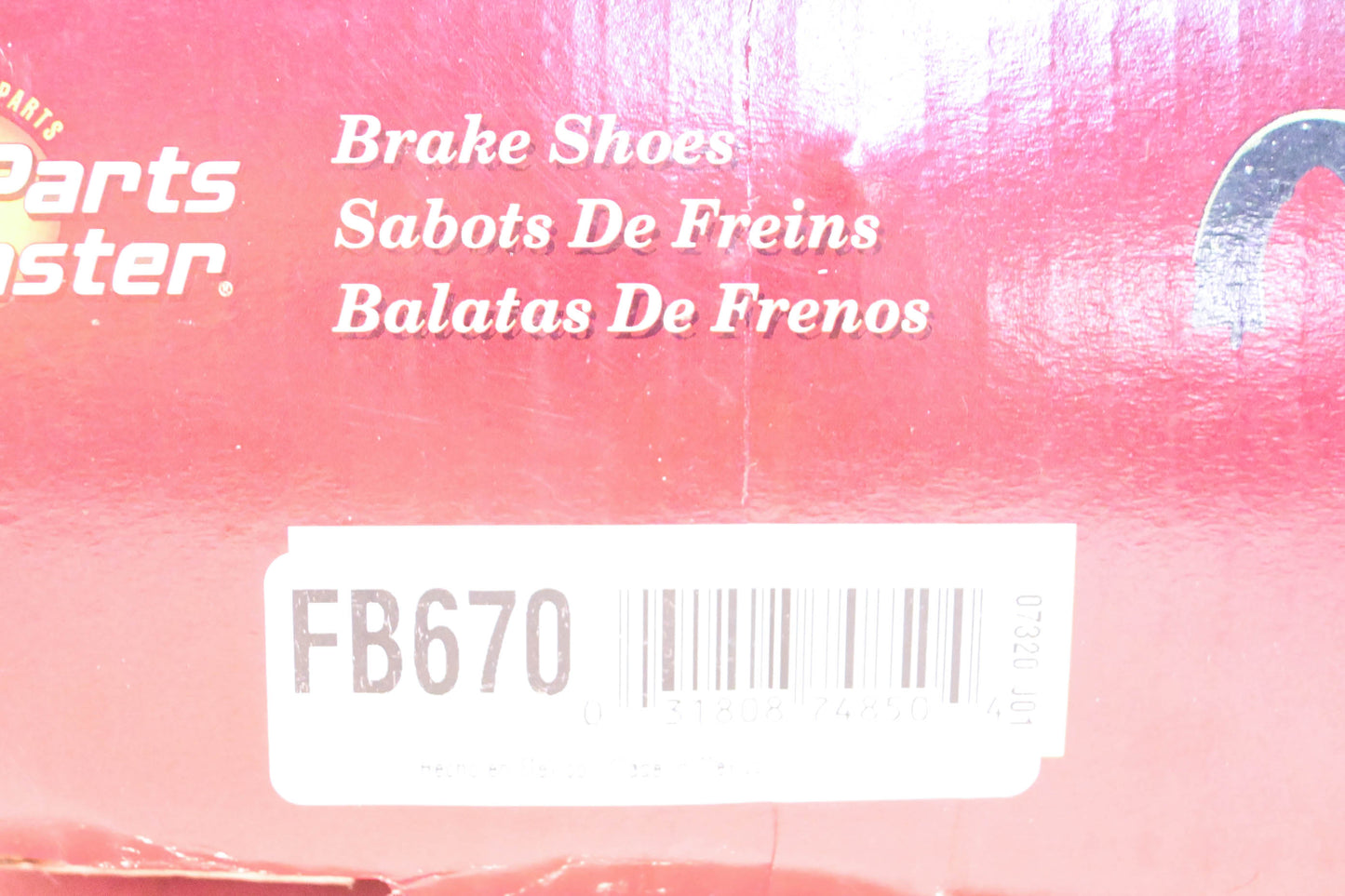Parts Master FB670 Brake Shoes Kit NOS