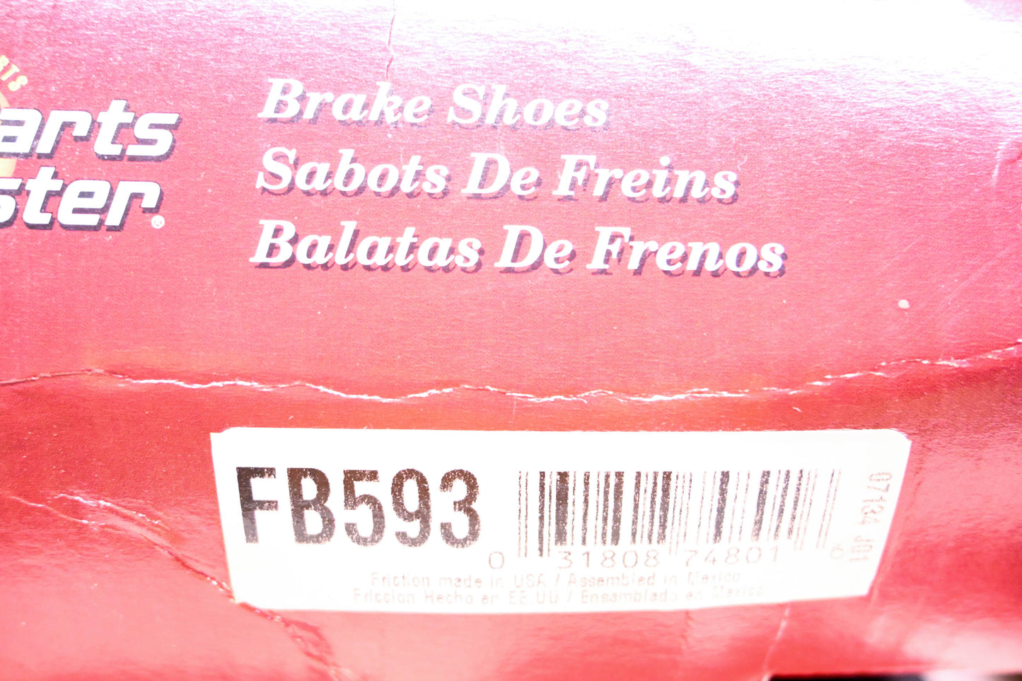 Parts Master FB593 Brake Shoes Kit NOS