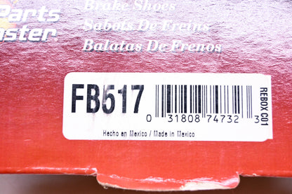 Parts Master FB517 Brake Shoes Kit NOS
