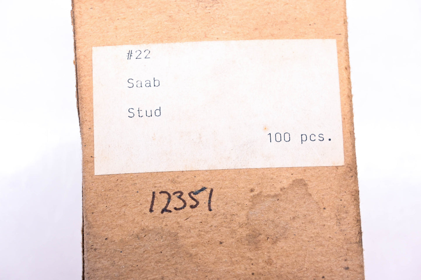 Aftermarket 12351 Saab Studs Qty 2 NOS