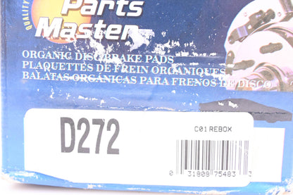 Parts Master D272 Brake Pad Kit NOS