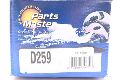 Parts Master D259 Brake Pad Kit NOS