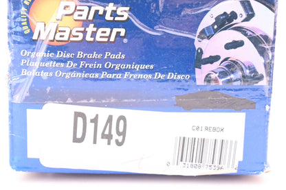 Parts Master D149 Brake Pad Kit NOS