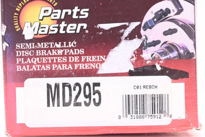 Parts Master MD295 Brake Pad Kit NOS