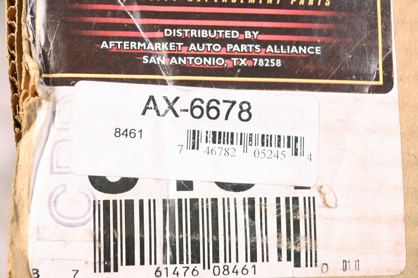 Parts Master AX-6678, 8641 CV Shaft Assembly NOS