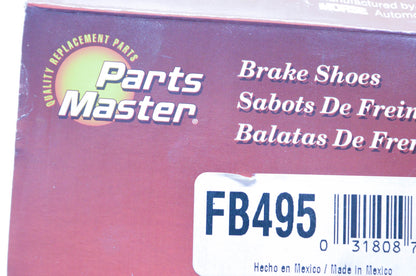 Parts Master FB495 Non Asbestos Brake Shoe Kit NOS
