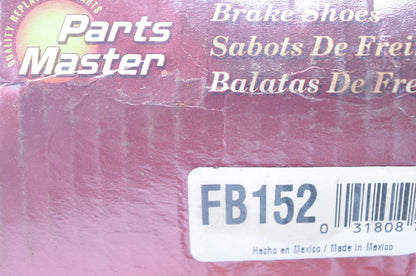 Parts Master FB152 Non Asbestos Brake Shoe Kit NOS