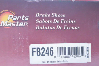 Parts Master FB246 Non Asbestos Brake Shoe Kit NOS