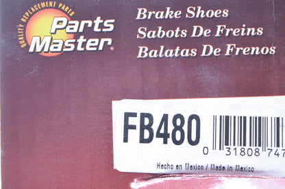 Parts Master FB480 Non Asbestos Brake Shoe Kit NOS
