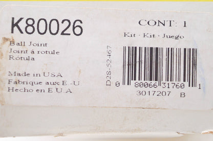 Moog K80026 Ball Joint Assembly NOS