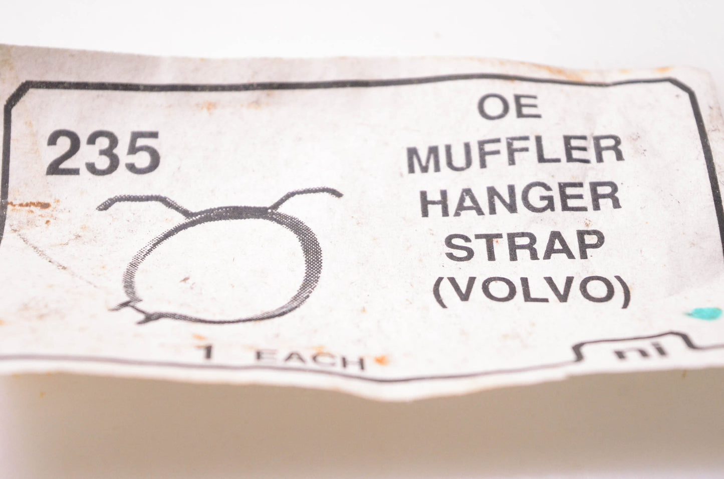 Nickson Industries 235 Muffler Hanger Strap NOS