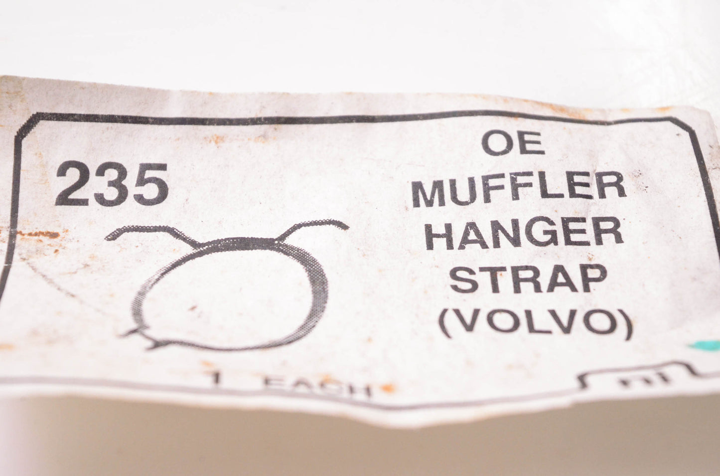 Nickson Industries 235 Muffler Hanger Strap NOS