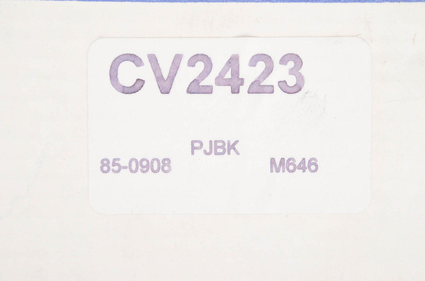Constant Velocity Products CV2423, 85-0908 CV Joint Boot Kit NOS