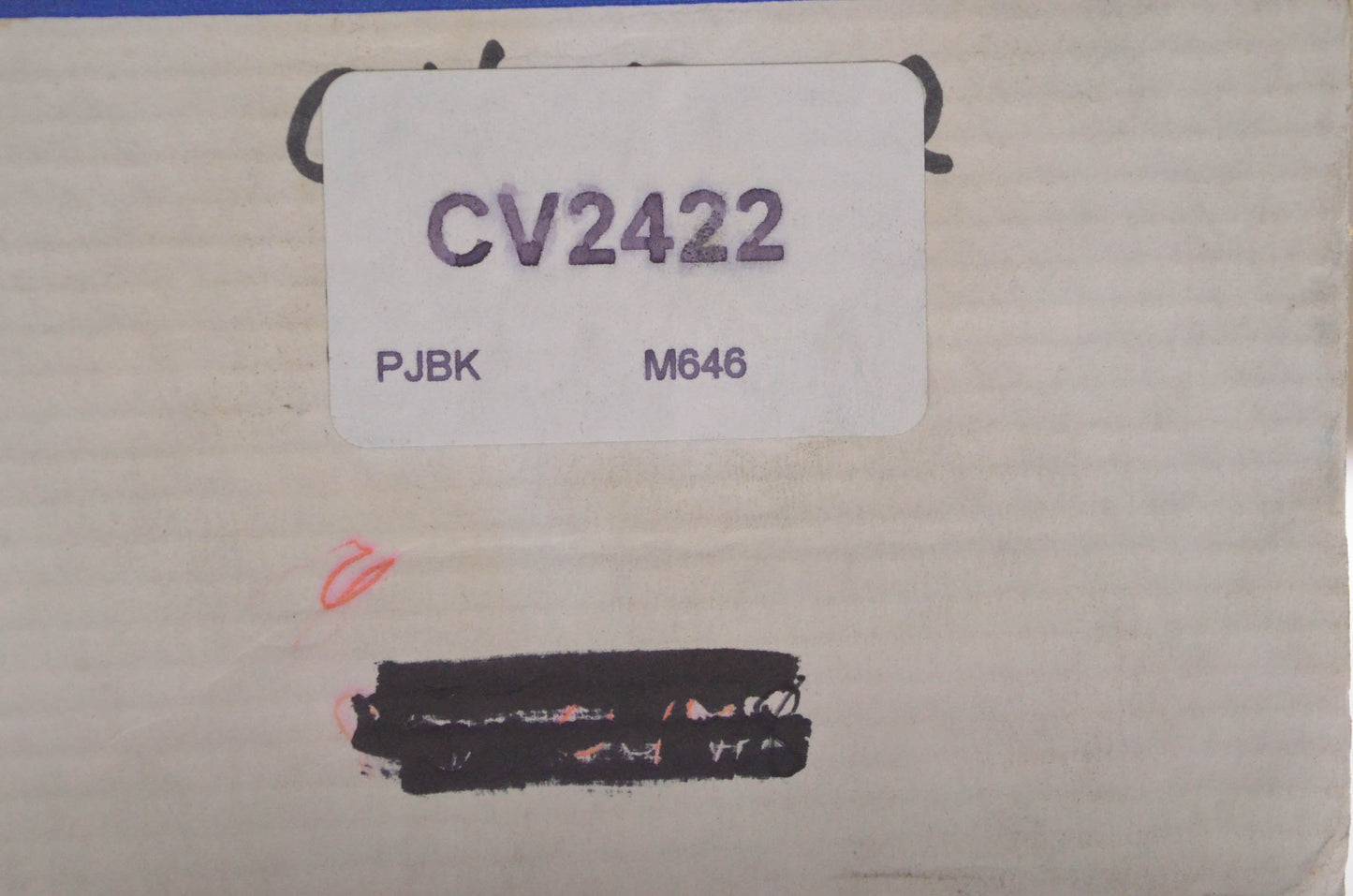 Constant Velocity Products CV2422 CV Joint Boot Kit NOS