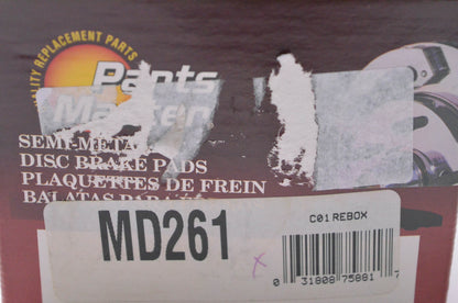 Parts Master MD261 Semi-Metallic Disc Brake Pads NOS