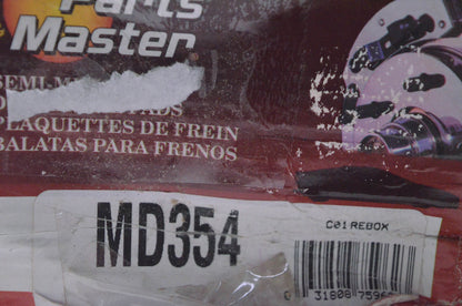 Parts Master MD354 Semi-Metallic Disc Brake Pads NOS
