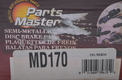 Parts Master MD170 Semi-Metallic Disc Brake Pads NOS