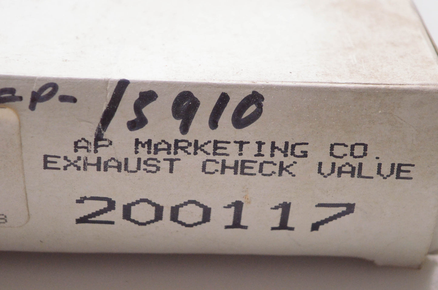 AP Marketing Co. 15910, 200117 Exhaust Check Valve NOS