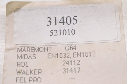 Nickson Industries 31405, 521010 Exhaust Pipe Flange Gasket NOS