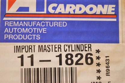 A1 Cardone 11-1826 Remanufactured Import Master Cylinder NOS