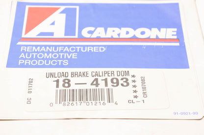 A1 Cardone 18-4193 Remanufactured Unload Brake Caliper Dom Left NOS