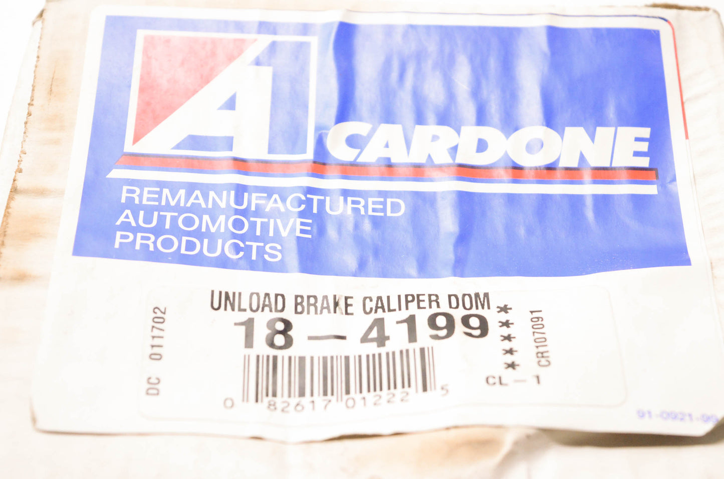 A1 Cardone 18-4199 Remanufactured Unload Brake Caliper Dom NOS