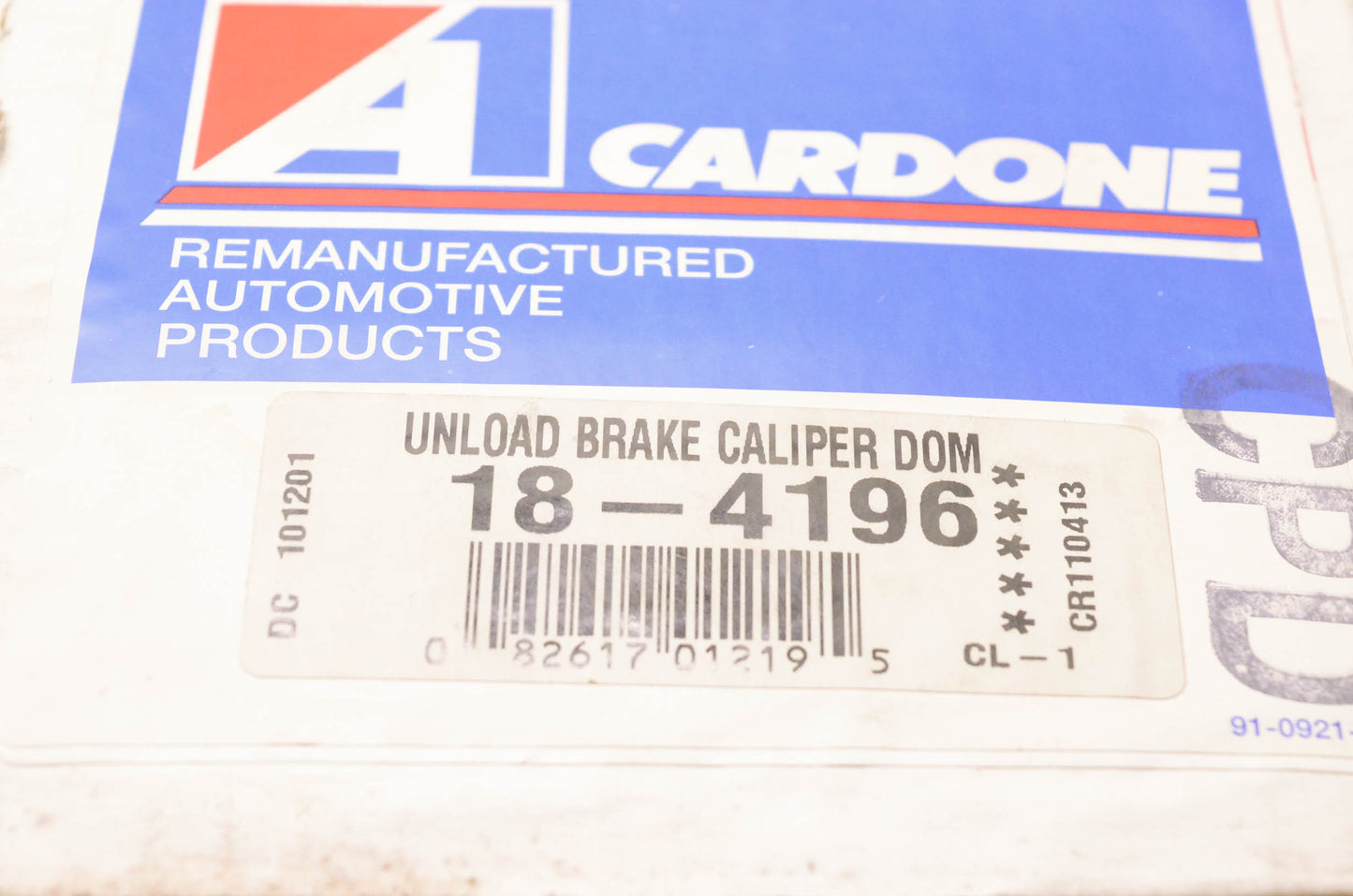A1 Cardone 18-4196 Remanufactured Unload Brake Caliper Dom NOS