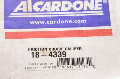 A1 Cardone 18-4339 Remanufactured Disk Brake Caliper Kit NOS
