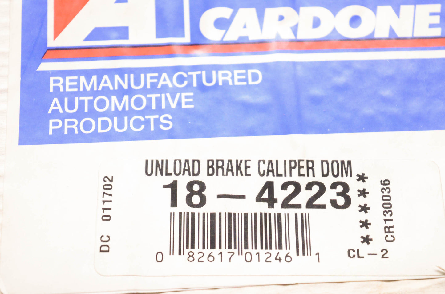 A1 Cardone 18-4223 Remanufactured Unload Brake Caliper Dom NOS