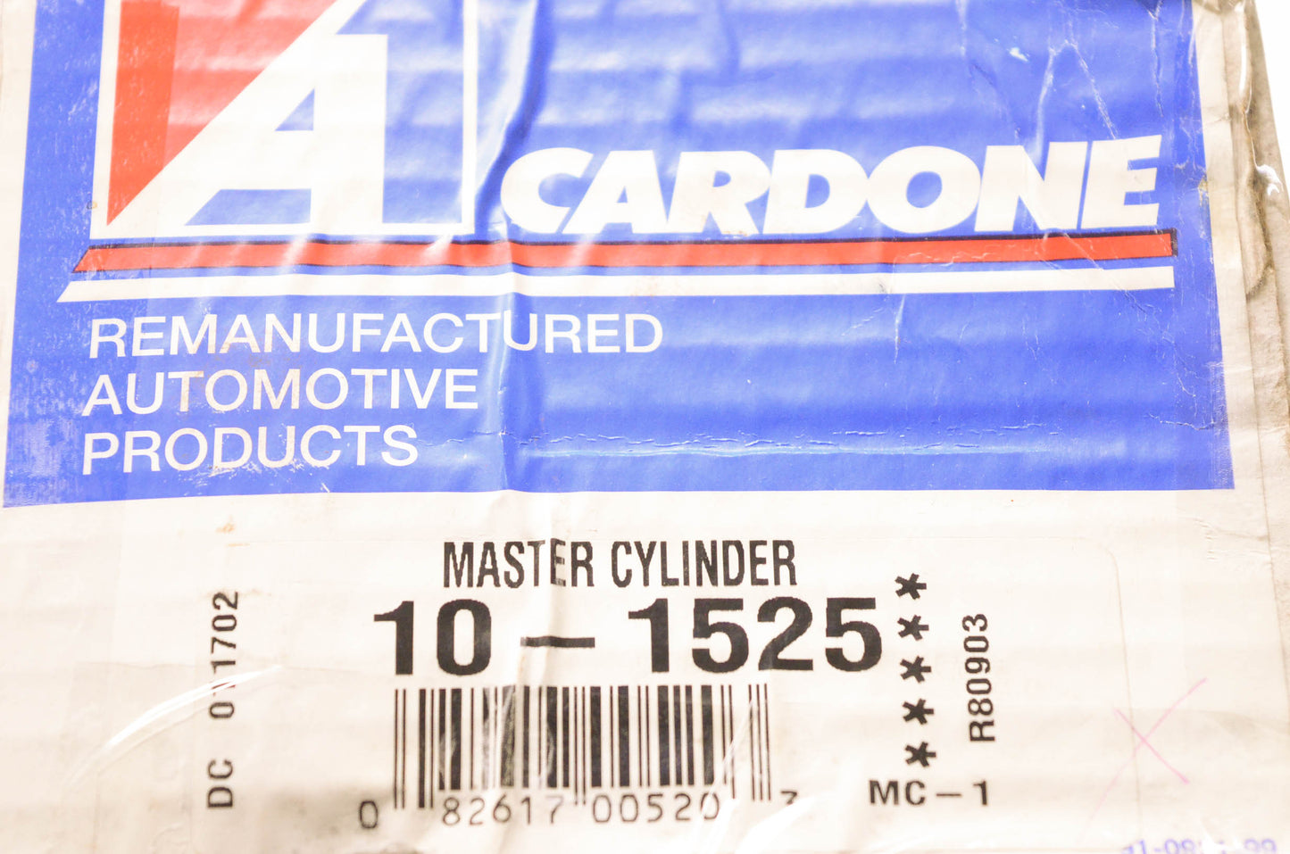 A1 Cardone 10-1525 Remanufactured Master Cylinder Kit NOS