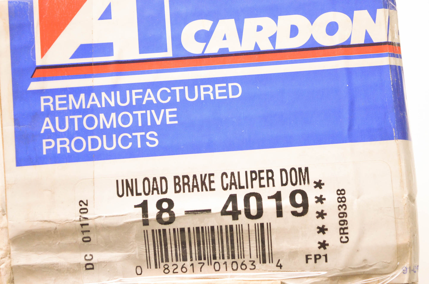 A1 Cardone 18-4019 Remanufactured Unload Brake Caliper Dom Kit NOS