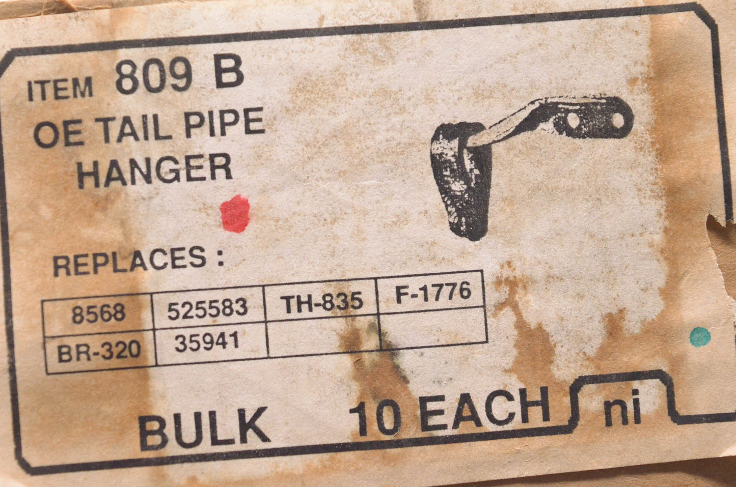 Nickson Industries 809B Tail Pipe Hanger NOS