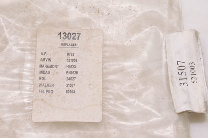 Nickson Industries 31507, 521003, 13027 Exhaust Pipe Flange Gasket NOS
