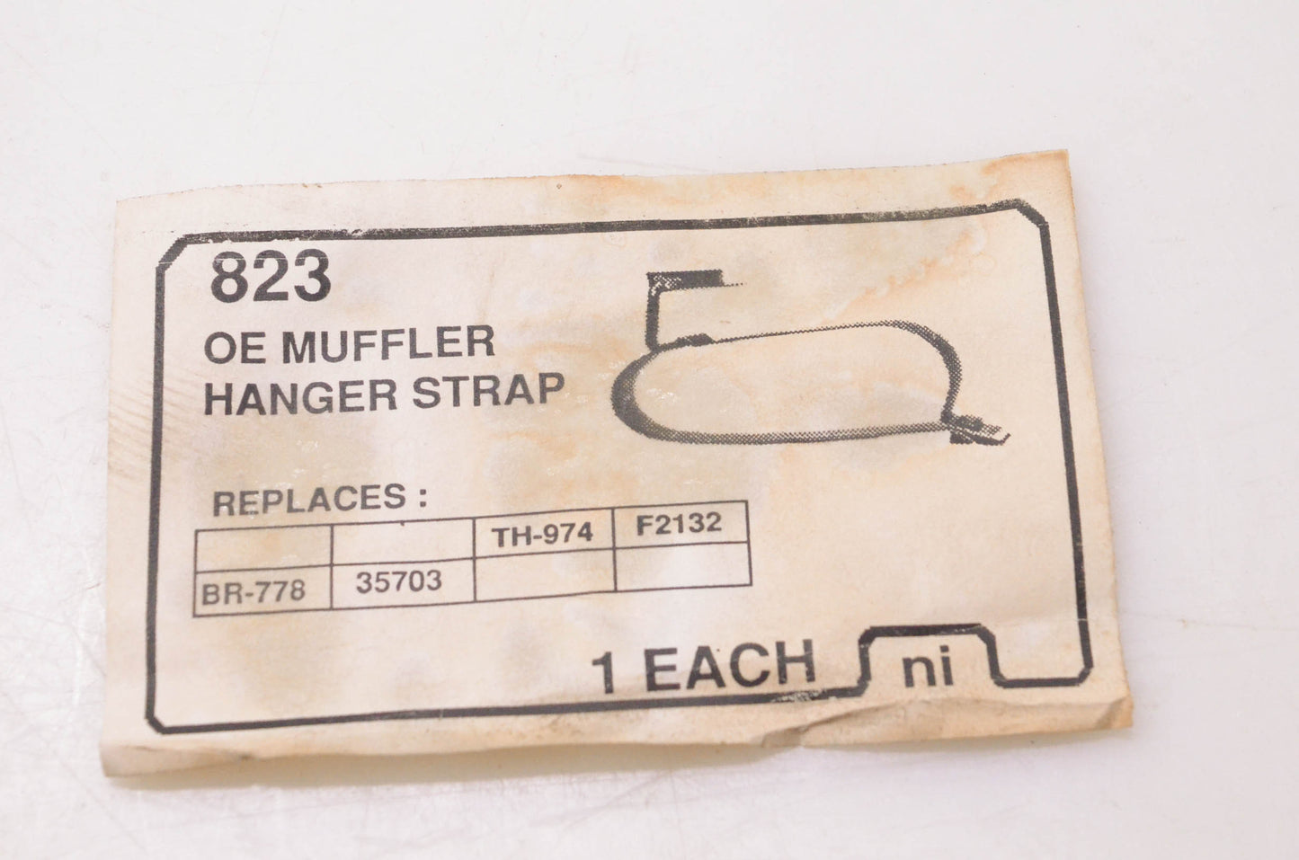 Nickson Industries 823, 20823, BR778 Muffler Hanger Strap NOS