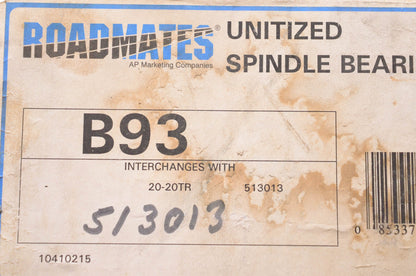 Roadmates B93, 513013, 20-20TR Unitized Spindle Bearing NOS