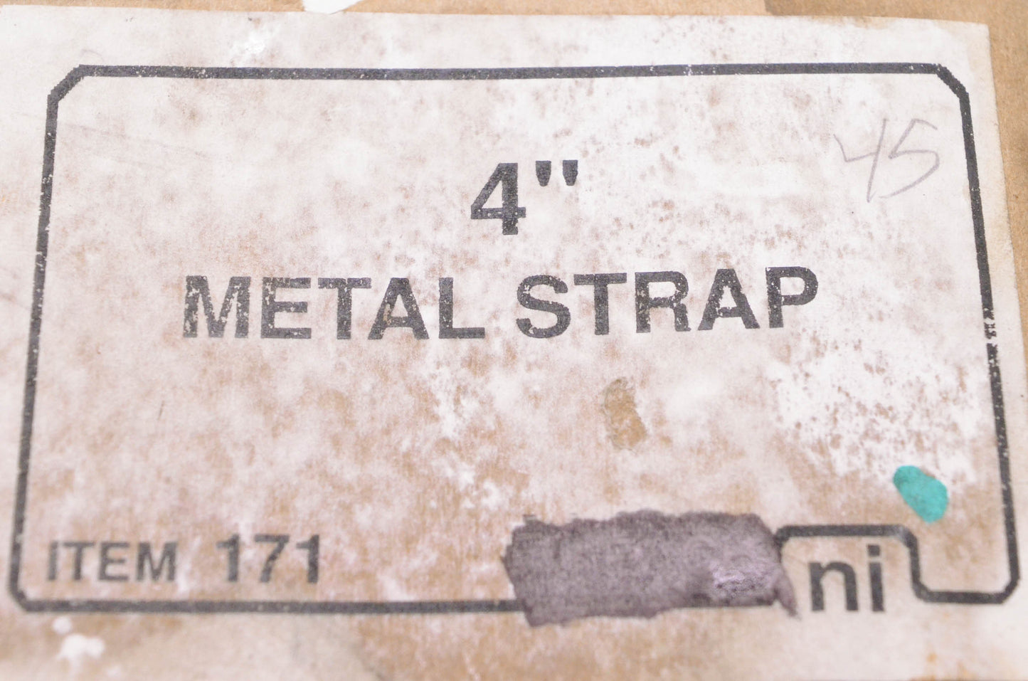 Nickson Industries 171, 23171 2 Hole Straight Strap NOS