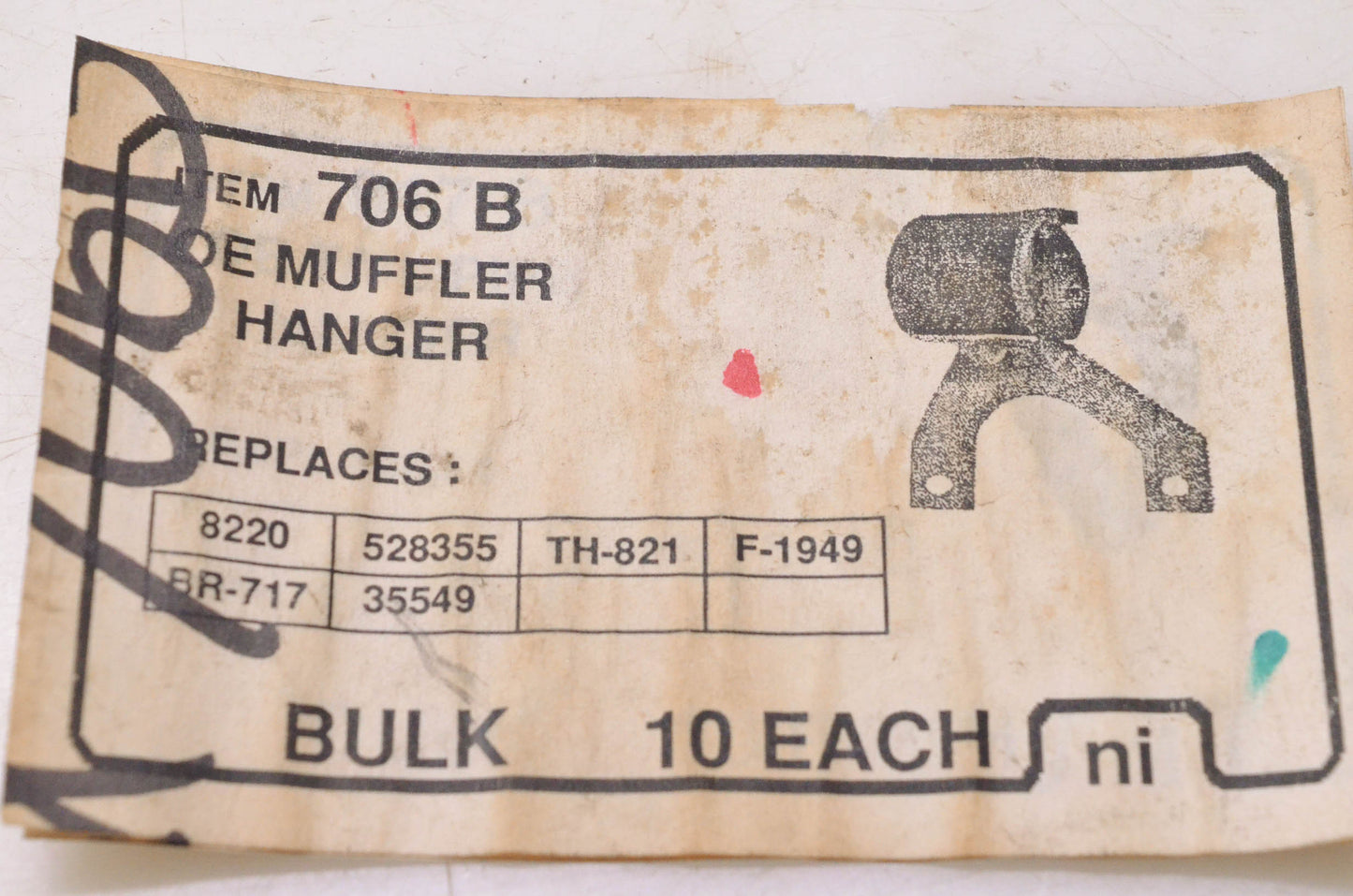 Nickson Industries 706, 706B Muffler Hanger NOS