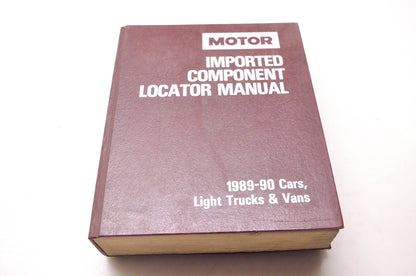 Motor 0-87851-737-5, 12502 Motor Imported Component Locator Manual 1989-90 Cars, Light Trucks & Vans