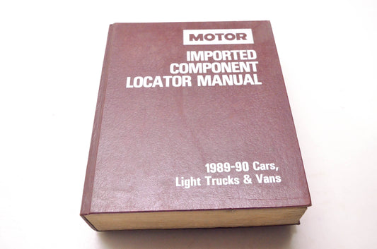 Motor 0-87851-737-5, 12502 Motor Imported Component Locator Manual 1989-90 Cars, Light Trucks & Vans