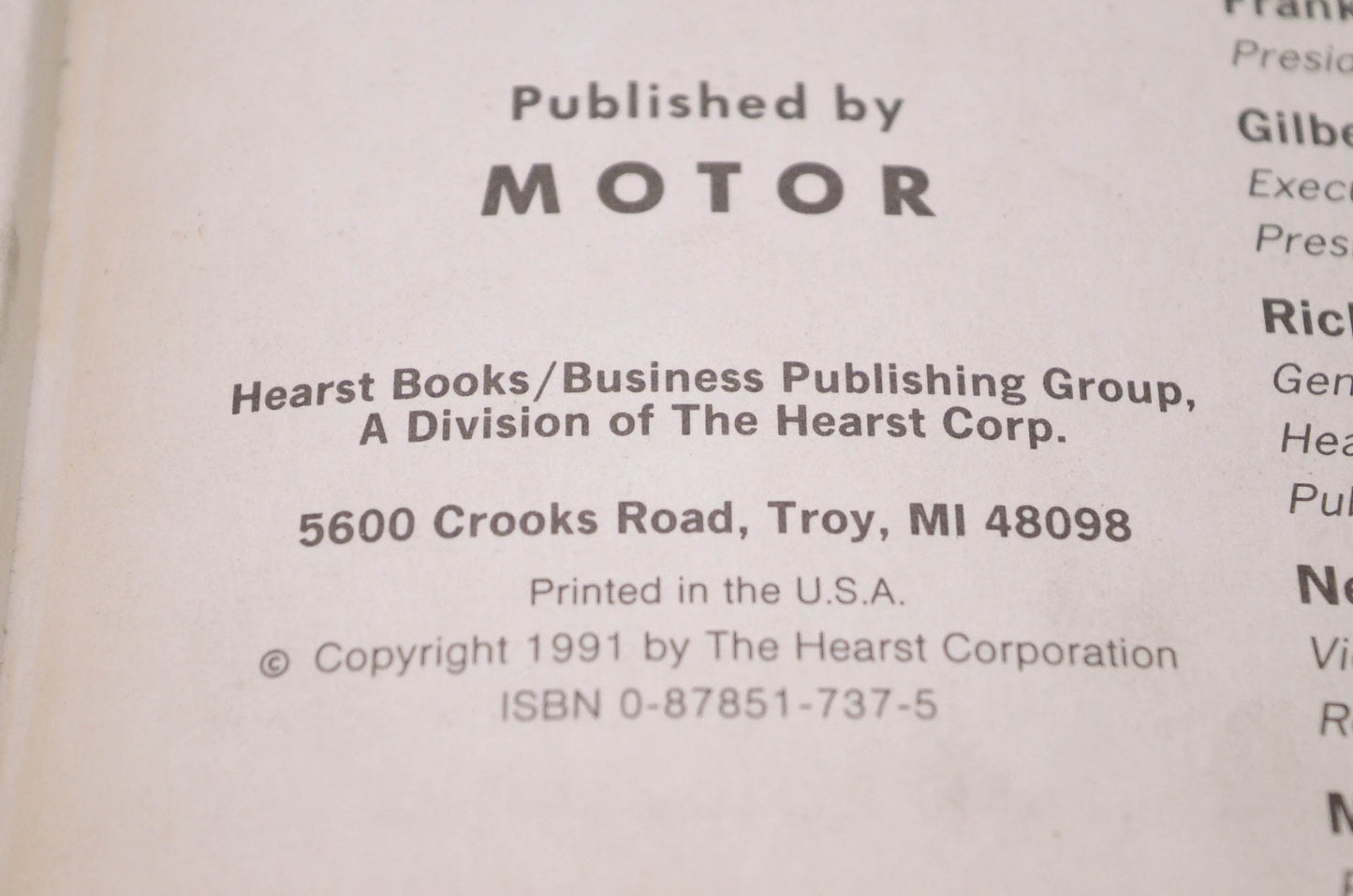 Motor 0-87851-737-5, 12502 Motor Imported Component Locator Manual 1989-90 Cars, Light Trucks & Vans