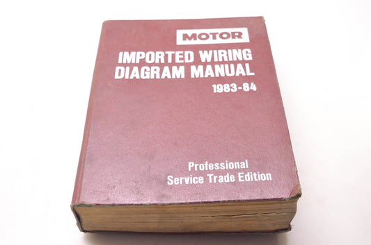 Motor 0-87851-611-5 Imported Wiring Diagram Manual 1983-84 Professional Service Trade Edition