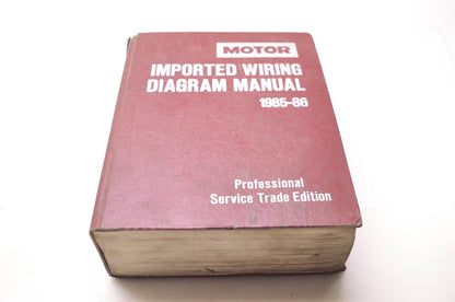 Motor 0-87851-639-5 Imported Wiring Diagram Manual 1985-86 Professional Service Trade Edition