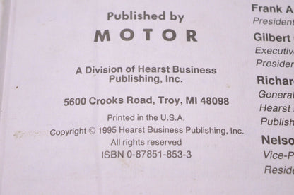 Motor 0-87851-853-3, 20611 Imported Wiring Diagram Manual 1994 Professional Service Trade Edition