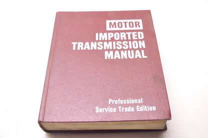 Motor 0-87851-579-8, 80-83749 Imported Transmission Manual Professional Service Trade Edition 2nd Edition