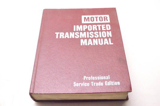 Motor 0-87851-579-8, 80-83749 Imported Transmission Manual Professional Service Trade Edition 2nd Edition