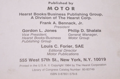 Motor 0-87851-579-8, 80-83749 Imported Transmission Manual Professional Service Trade Edition 2nd Edition