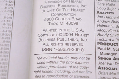 Motor 1-58251-200-0, 18889 Labor Guide Manual 1985 to 2005