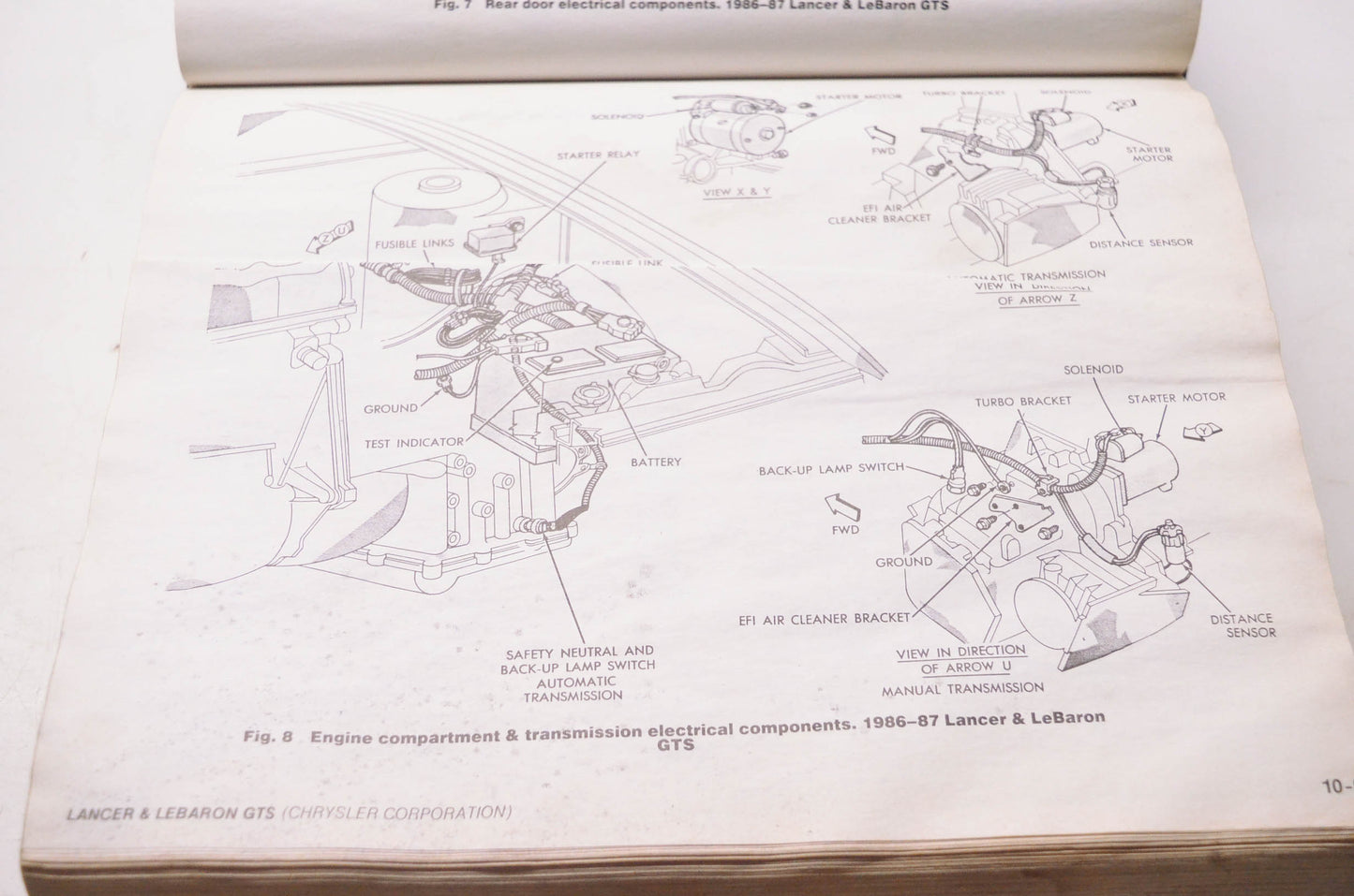 Motor 0-87851-659-X, 12400 Domestic Component Locator Manual 1986-87 Cars, Light Trucks & Vans
